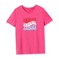 thumbnail image 4 of Camiseta para mujer, ropa de verano, moda, sencilla, tops de verano para viajar, L, 4 of 7