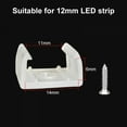 thumbnail image 5 of 6mm 8mm 12mm 15mm LED Strip Fix Clips Connector With Screws For Fixing 2835 Neon Light/COB Plastic Buckle Flexible Accessories, 5 of 9