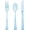 Blue, variant on 150 Pcs Pink and Blue Cutlery Heavy Duty Light Pink and Baby Blue Plastic Silverware - 50 Plastic Forks, 50 Knives, 50 Spoons for Birthday Baby Shower Gender Reveal