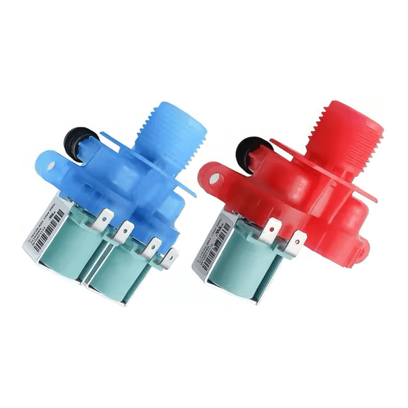 Aniceparthy W10240949 W10240948 Washer Cold Hot Water Inlet Valve Fit For Whirlpool Washing Machine Replaces W10921515 W10921514 W11168740 W11168743 WPW10240949 WPW10240948