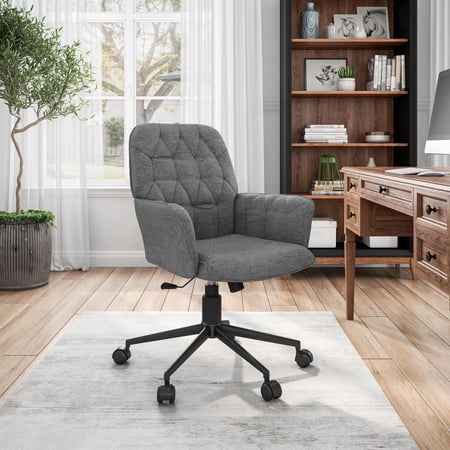 modern upholstered tufted office chair product