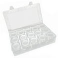 thumbnail image 1 of Lipstore Bead Organizer Clear Empty Rectangle Dustproof Bead Storage Containers with Lids 15 Pumpkin Bottles, 1 of 8