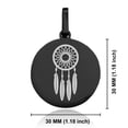 thumbnail image 2 of Stainless Steel Dream Catcher Good Luck Charm Round Medallion Pendant Necklace, 2 of 3
