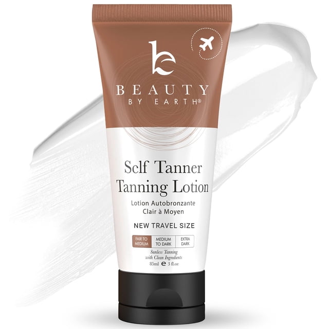 Loción bronceadora Self Tanner Beauty by Earth Travel Size