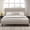 Beige, variant on Frostbloom Queen Size Platform Bed Frame with Velvet Upholstered Headboard, No Box Spring Needed, White