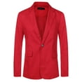 thumbnail image 5 of Lars Amadeus Suit Jackets for Men's Solid Color Single Breasted Sports Coat Blazers, 5 of 5