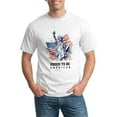 thumbnail image 3 of Generic Vintage T-Shirts Proud to be American Gildan Men's Short Sleeve T-Shirt 180g, 3 of 8
