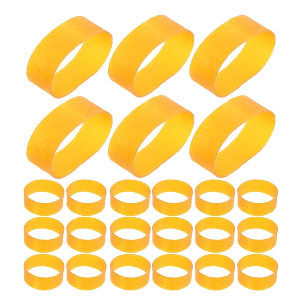 unbranded 1Jgo Bandas Elásticas Resistentes Color Amarillo Para Sujetar Documentos Y Objetos En Casa