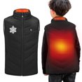 thumbnail image 6 of DxhmoneyHX Heated Vest for Boys Girls 13 Heating Zones Heated Warmer Kids USB Charging Heated Waistcoat Christmas Winter Heating Coat with Pockets, 6 of 7