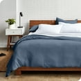 thumbnail image 3 of Bare Home Housse de Couette Sablée - Ultra Douce - Premium 1800 Collection - Ensemble 3 Pcs - Grand Lit, Bering Sea, 3 of 7