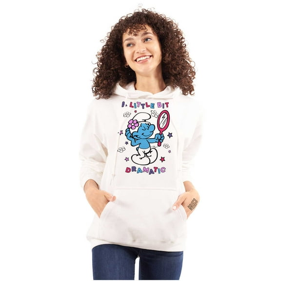Vanity Smurf A Little Bit Dramatic Hoodie Sweatshirt Women Brisco Brands S