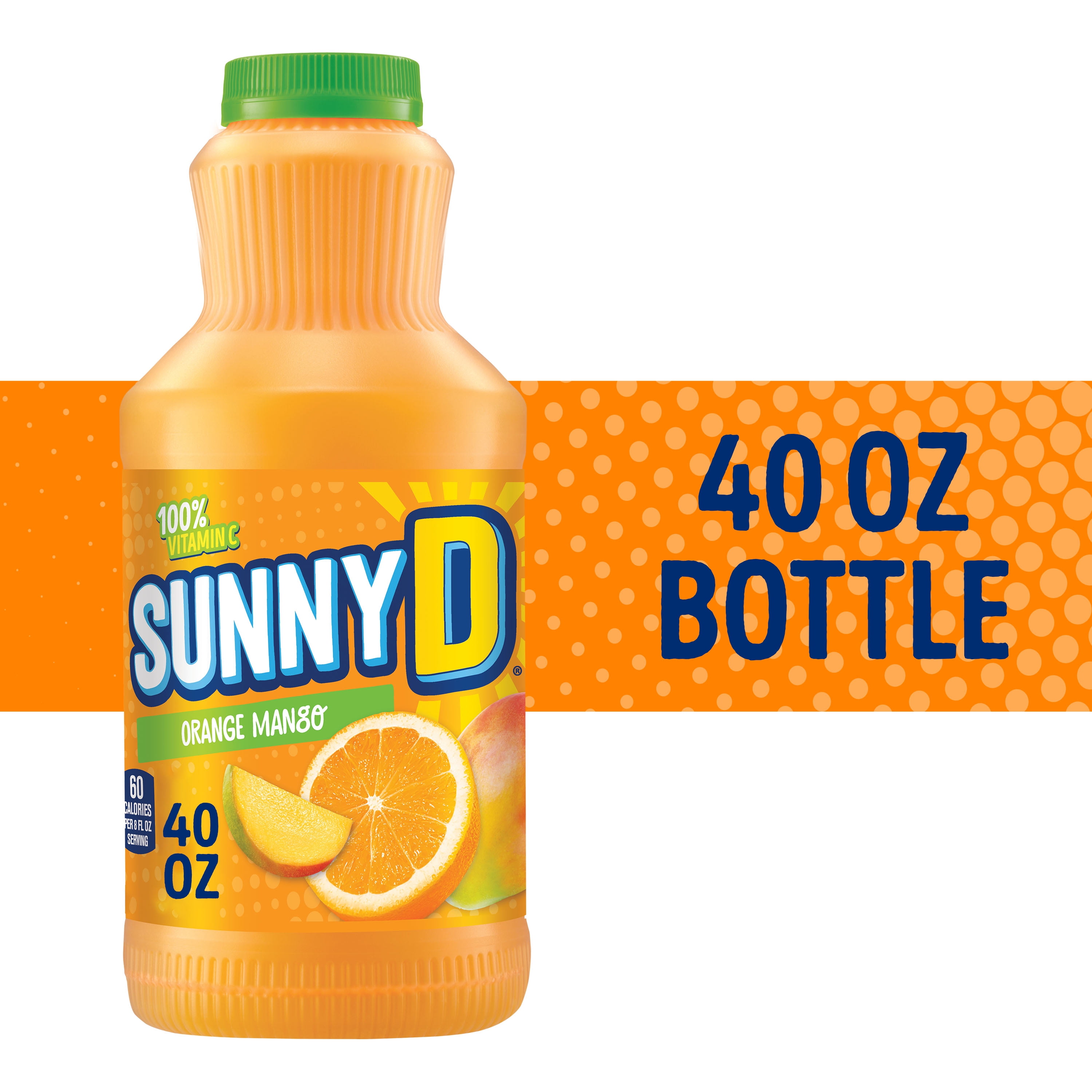 SUNNYD Orange Mango Juice Drink, 40 FL OZ Bottle