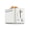 White, variant on Toastmaster 2-Slice Sage Fog Toaster with Lever and Dial Controls, Extra Wide Slots, 900W