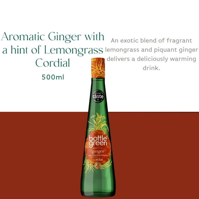 Bottle Green Ginger & Lemongrass Cordial 500ml (Pack of 2