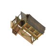 thumbnail image 2 of QualitChoice 1/72 Models House Unpainted DIY Wooden Assemble Accessory G DIY Projects House Type B, 2 of 6
