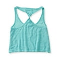 thumbnail image 2 of Aeropostale Womens Heathered Twist Tank Top, Green, Juniors, Medium, 2 of 2