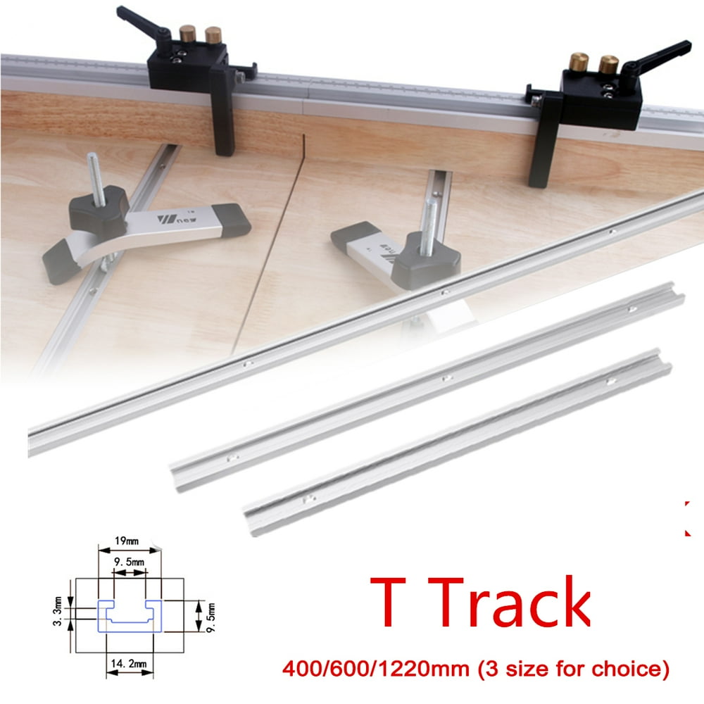 1Pcs Aluminum Combination Miter T Track/Mini T Track Rail for Jigs