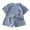 Blue, variant on Little Boys Casual Sport Outfits Short Sleeve T-Shirt Shorts Tracksuit, Sizes 5-6Y