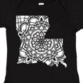 thumbnail image 4 of Inktastic Louisiana Silhouette Mandala Boys or Girls Baby Bodysuit, 4 of 5