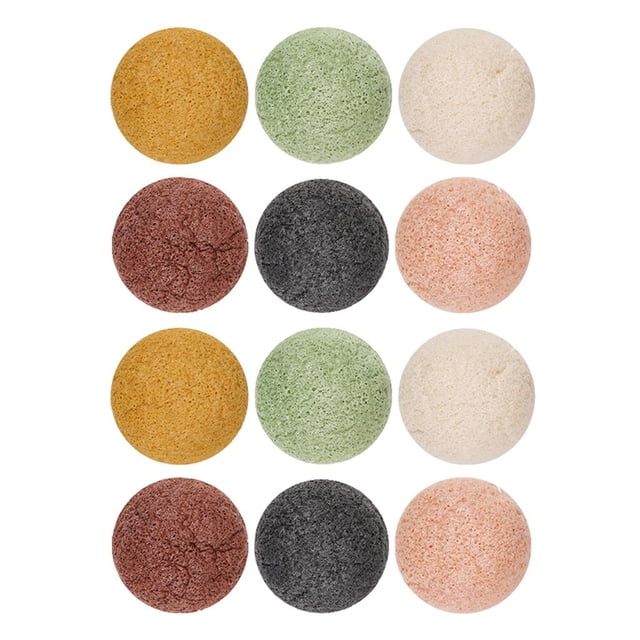 12x Esponjas Faciales Exfoliantes Naturales Bocanadas de Limpieza para Colcomx Esponja Facial Exfoliante