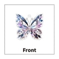 thumbnail image 6 of Butterfly 2D Hanging Ornament Decor - 2D Flat Design with Hyperlinked Image, Vibrant Colorful Patterns, Crystal Accents - for Home Wall Decoration, Living Room, Bedroom, Office, Party Event Decor, Fe, 6 of 6