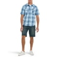 thumbnail image 3 of Wrangler® Men's Premium Short Sleeve Plaid Shirt, Sizes S-2XL, 3 of 5