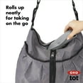 thumbnail image 5 of OXO Tot Roll-Up Bibs 2-Pack, Drizzle & Opal – Unisex, Easy-Clean, Travel-Friendly Baby Feeding Bibs, 5 of 5