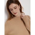 thumbnail image 6 of Women'S Oversized Sweaters Fall Outfits Trendy Crewneck Long Sleeves Knit Fashion Pullover Tops Camel Color L, 6 of 8