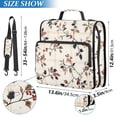 thumbnail image 2 of FORMRS Zipper Binder with Shoulder Strap 2-inch Ring 500 Sheet Capacity File Bag, Floral Plaid, 2 of 5