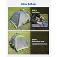 thumbnail image 2 of JOYTUTUS Semi-Automatic Portable Truck Bed Tent with Awning,Pre-Assembled Design 2 Person,for 5.0FT-6.5FT Pickup Truck Bed, 2 of 7