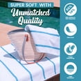 thumbnail image 7 of belem Aqua Blue Horizontal Stripe Oversized Pool Towels Bulk 30x60-60 Pack Beach Towels Bulk - Highly Absorbent Spa & Hotel Bath Sheet - Quick Drying & Soft Towels in Bulk, 7 of 7