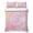 Multicolor, variant on Twin Quilt Set 68''x86'', Rainbow Color Lightweight Summer Bedspread Coverlet Set with 2 Pillow Shams, Fantasy Colorful Ombre Swirl Breathable All Season Quilt Bedding for Dorm/Bedroom