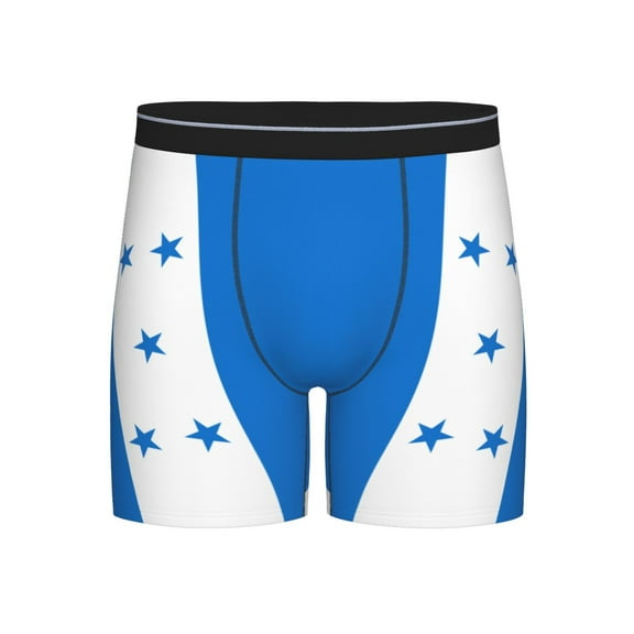 Men Honduras Flag Boxer Briefs Moisture Wicking Funny Boxer Shorts