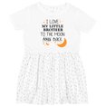 thumbnail image 3 of Inktastic I Love My Little Brother to the Moon and Back Girls Toddler Dress, 3 of 5