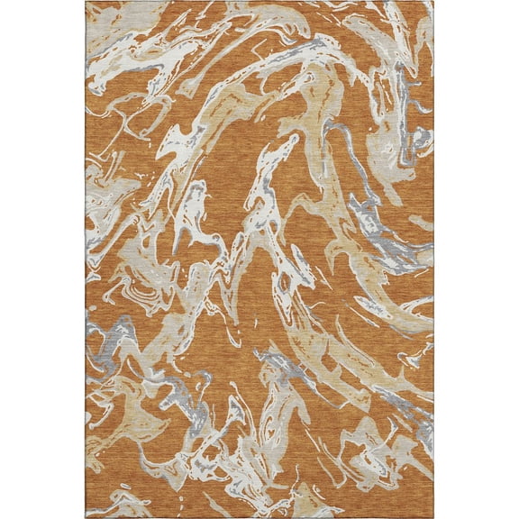 Dalyn Rugs Premium Machine Washable Mayfield AMF1035 Copper 9' x 12' Rug