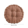 thumbnail image 3 of Tuvgenk Welted whoopie cushion support 100%Polyester seat cushion Circle For Interior Use Brown meditation cushion, 3 of 6