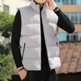 thumbnail image 4 of Chaleco de algodón para hombre, ropa exterior de estilo primaveral y otoñal, ropa de algodón, chaleco de cuello moderno para hombre, chaleco de otoño e invierno, chaqueta, 4 of 6