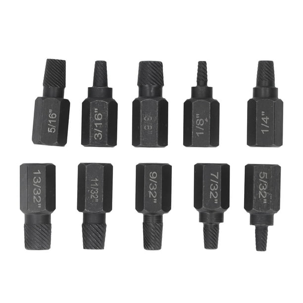 Extractor De Tornillos Dañados, Juego De Extractores De Tornillos Rotos De 10 Piezas, Mano De Obra Fina Para Herramientas Eléctricas Para Pernos