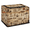 Multicolor 2, variant on ADECORIVY Retro Newspaper Coffee Fabric Storage Bin with Lid, Foldable Storage Box Decorative Cube Organizer Basket for Closet Shelf Organizing Clothes