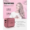 thumbnail image 3 of Liquipel Powertek Diamond Shine Type-C Fast Charging Wall Charger 20W PD USB-C with Foldable Plug, for iPhone, iPad, iWatch, Galaxy, Tablet, 3 of 7