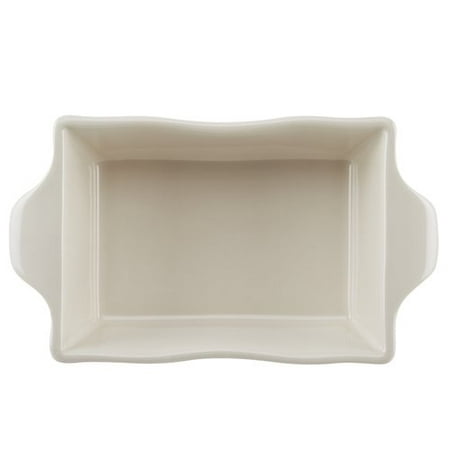 Ayesha Collection Ceramics Au Gratin Set, 12-Ounce, French Vanilla,