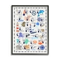 thumbnail image 2 of Stupell Industries Educational Maritime Sea Life Ocean Creatures Alphabet Chart , 16 x 20, Design by Erica Billups, 2 of 5