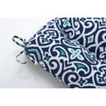 thumbnail image 3 of Pillow Perfect  Outdoor New Damask Marine Blown Bench Cushion 18 X 44 X 5, 3 of 5