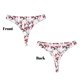 thumbnail image 3 of Balery Cherry Blossoms Tangas de Algodón para Mujer con Estampado – Ropa Interior Sexy, Transpirable, G-string-3X-Large, 3 of 6