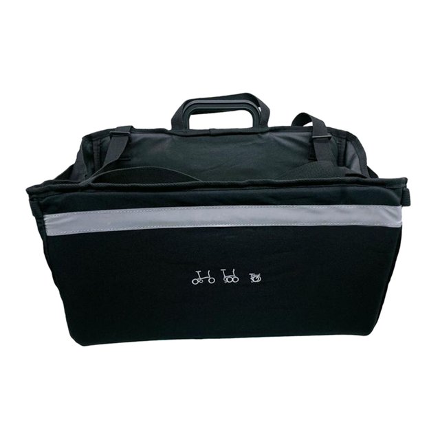 Cesta delantera de la bicicleta plegable Sunnimix con cubierta de lluvia Aleación de aluminio Plástico Tela 40.5x22.5cm
