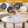 thumbnail image 3 of AIHSUMC 2 Pcs Perfume Organizer Stand, 3 Tier Acrylic Display Risers with Decorative Secure Fences, Tool-free Assembly, Clear Acrylic Shelf Risers for Cologne Cosmetic Dessert Cupcake for Countertop, 3 of 7
