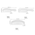 thumbnail image 4 of 3 uds moldes de silicona para peine, juego de moldes para peine de pelo de dientes anchos translúcidos para herramientas de estilismo de peluquería DIY, 4 of 8