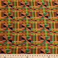 thumbnail image 3 of FWD 44" 100% Cotton Sewing & Craft Fabric By the Yard, Orange, Green and Black, 3 of 4