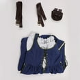 thumbnail image 4 of DAIZBELLA Women's Medieval Renaissance Dress Vintage Long Dress with Belt and Waist Bag, 4 of 6