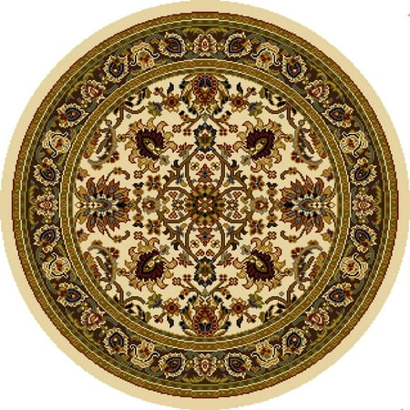 Red Scroll - Traditional-Persian Oriental Black Red Ivory Bordered Scrolls Leaves Vines Area Rugs